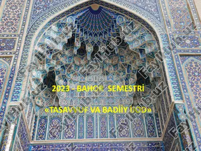tasavvuf va badi̇i̇y i̇jod — PDF