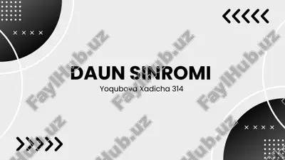 down sindromi — PDF