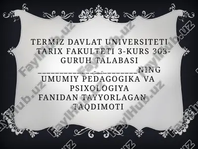 ta’lim muassasasini boshqarish asoslari — PPTX