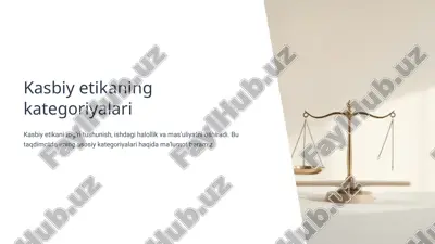 kasbiy etikaning kategoriyalari — PPTX