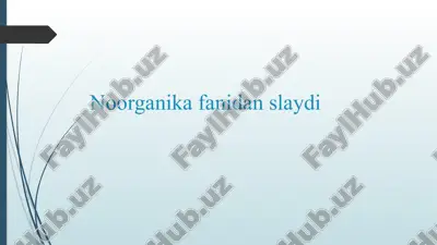 elektrokimyo.eritma va suyuqlanmalarda boradigan jarayonlar — PPTX