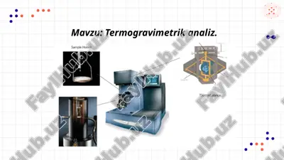termogravimetrik analiz. — PPTX