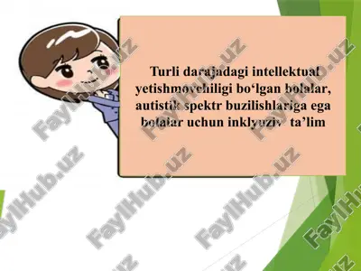autistik spektori buzilgan 1- sinf o‘quvchilarining psixologik xususiyati — PPTX