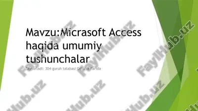 microsoft access — PPTX