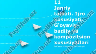 janr tabiati va ijro xususiyatlari — PPTX