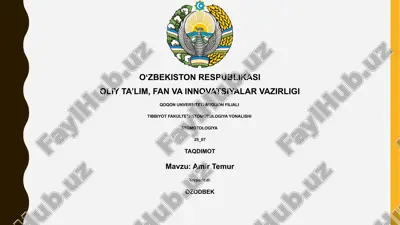amir temur — PPTX