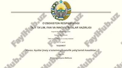 tibbiy profilaktika ishi — PPTX