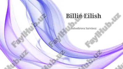 billie eilish — PPTX