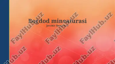 boģdod mineaturasi — PPTX