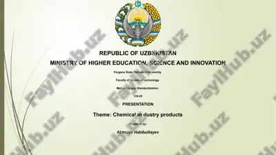 chemical industry products — PPTX