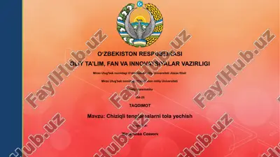 chiziqli tenglamalarni tola yechish — PPTX