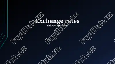 understanding exchange rates — PPTX