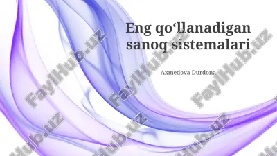 o'n oltilik sanoq sistemasi — PPTX