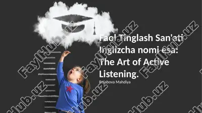 faol tinglash san'ati — PPTX