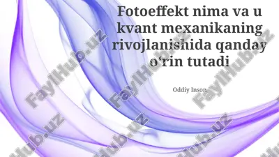 fotoelektrik effekt — PPTX