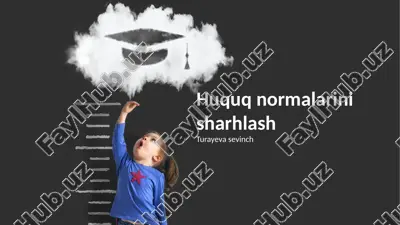 huquq normalarini sharhlash — PPTX