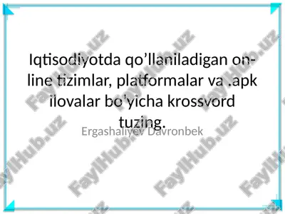 elektron tijorat — PPTX