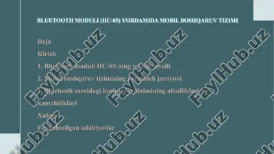 bluetooth moduli (hc-05) — PPTX