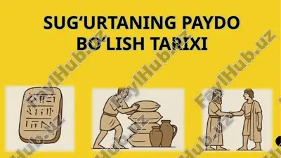 sug‘urtaning paydo bo‘lish tarixi — PPTX