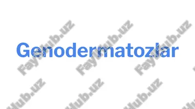 genodermatozlar — PPTX