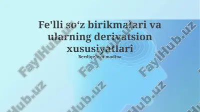 frazeologik birliklar — PPTX