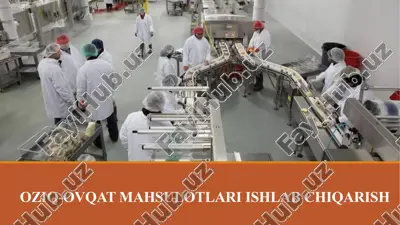 oziq-ovqat mahsulotlari ishlab chiqarish — PPTX