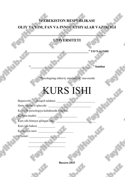 psixologning etikaviy standartlari — DOCX