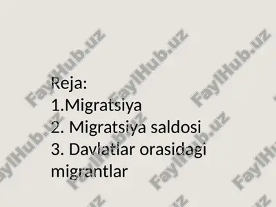 migratsiya — PPTX