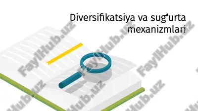 diversifikatsiya va sug‘urta mexanizmlari — PPTX