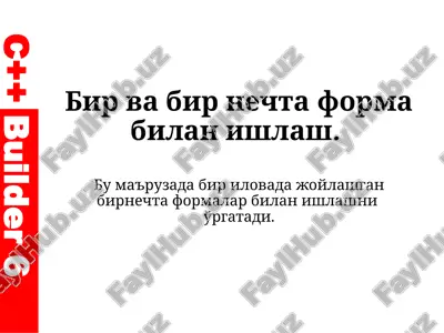 ilova bilan ishlash — PPTX