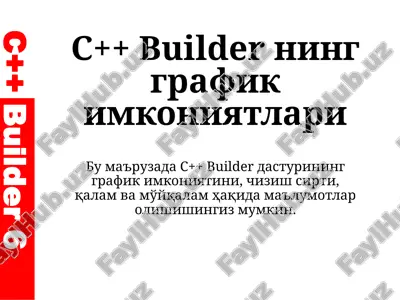c++builderning grafik imkoniyatlari — PPTX