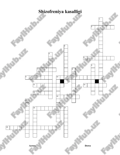 shizofreniya kasalligi — PDF