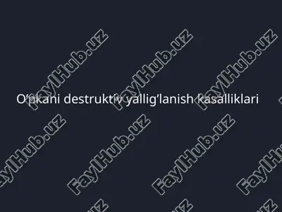 o’pkani destruktiv yallig’lanish kasalliklari — PPTX