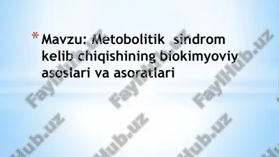 metaboliksindrom — PPTX