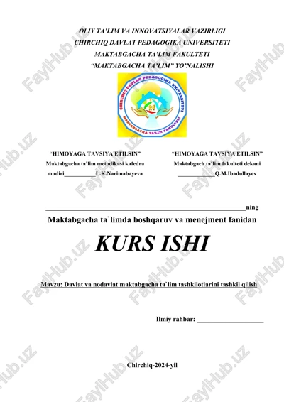 maktabgacha ta’lim — DOCX