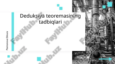 deduksiya teoremasining tadbiqlari — PPTX