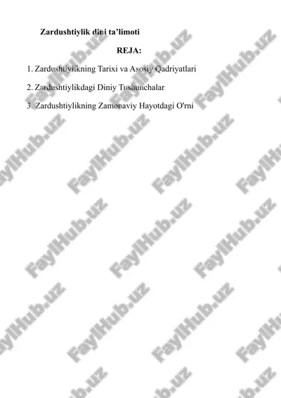 zardushtiylik dini ta’limoti — DOCX