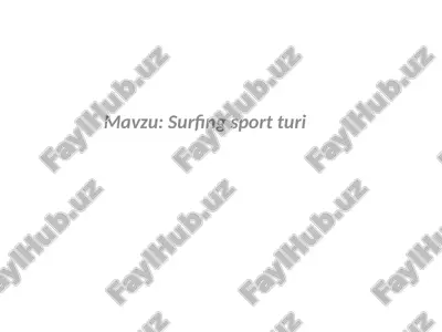 surfing sportturi — PPTX
