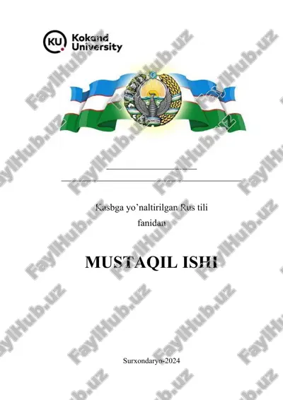 kasbga yo’naltirilgan rus tili fanidan — DOCX