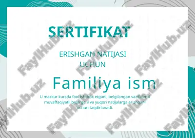 sertifikat — PPTX