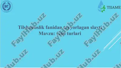gap turlari — PPTX