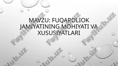 fuqarolik jamiyatining mohiyati va xususiyatlari — PPTX