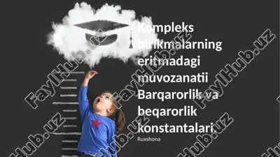 kompleks birikmalarning eritmadagi muvozanatii — PPTX