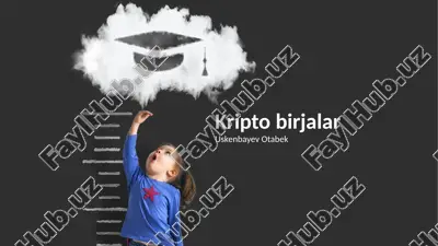 kriptovalyuta birjalari — PPTX