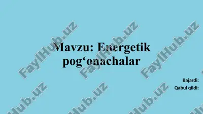 kimyo fanining nazariy asoslari — PPTX