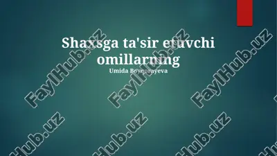 travmatik hodisaning tabiati — PPTX