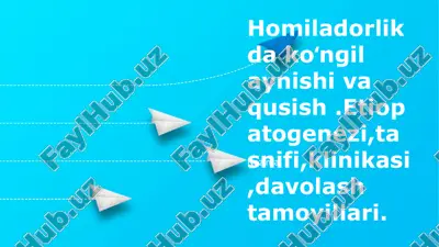 ertalabki ko'ngil aynishi va qusish — PPTX