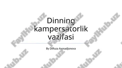 ovqat kompensatorlari — PPTX