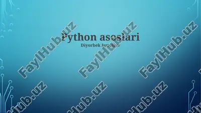 python asoslari — PPTX