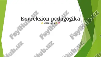 korreksion pedagogika — PPTX